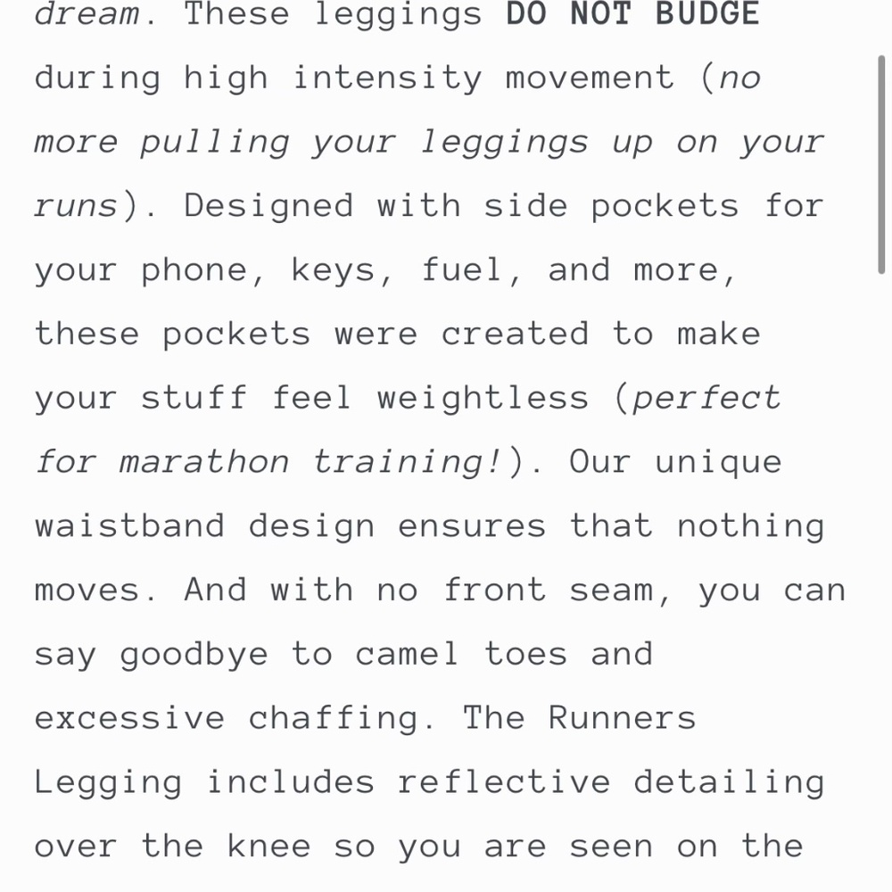 Runners Legging- Deep Sea - Picture 4 of 5